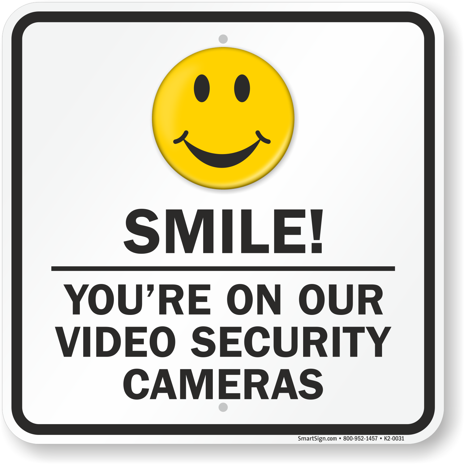 Video Security Cameras Sign