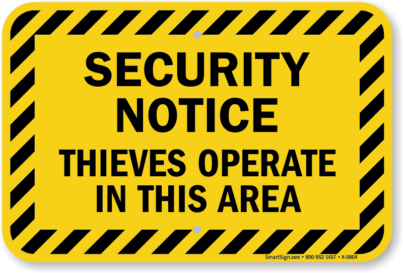 thieves operate in area sign k 0804