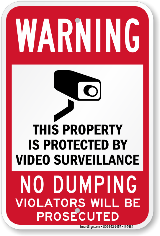 No Public Use Of Dumpster Sign - Violators Will Be Prosecuted (Sigo Signs)