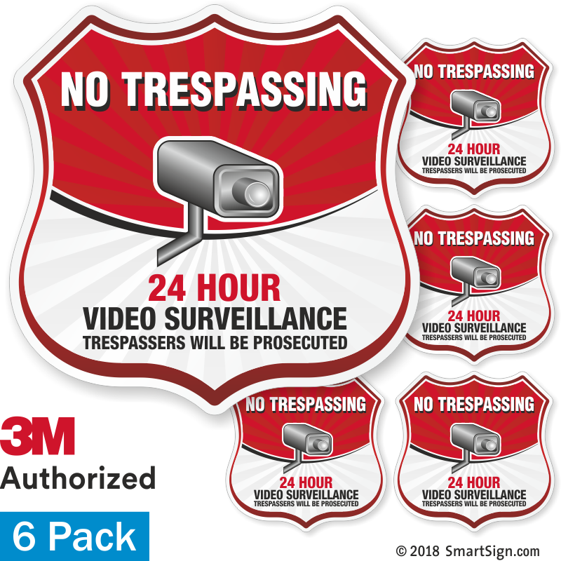 24 Hour Surveillance Signs | Free Shipping