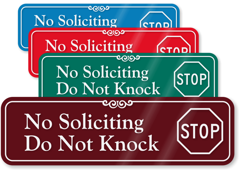 do-not-knock-signs