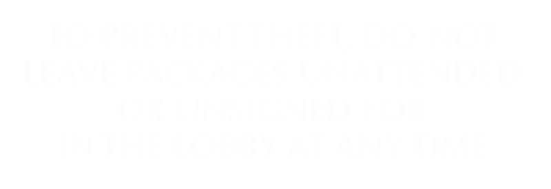 Do Not Leave Package Unattended Engraved Anti Theft Sign