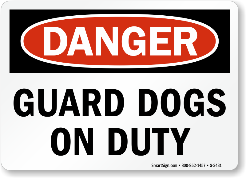 Guard Dog Signs Dog Warning Signs - guard dog warning sign roblox