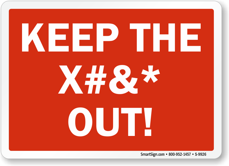 Keep Out Sign Clip Art