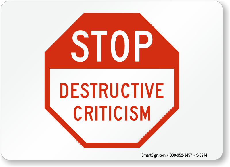 Criticism comment. Criticism. Критизм. Stop Destruction.