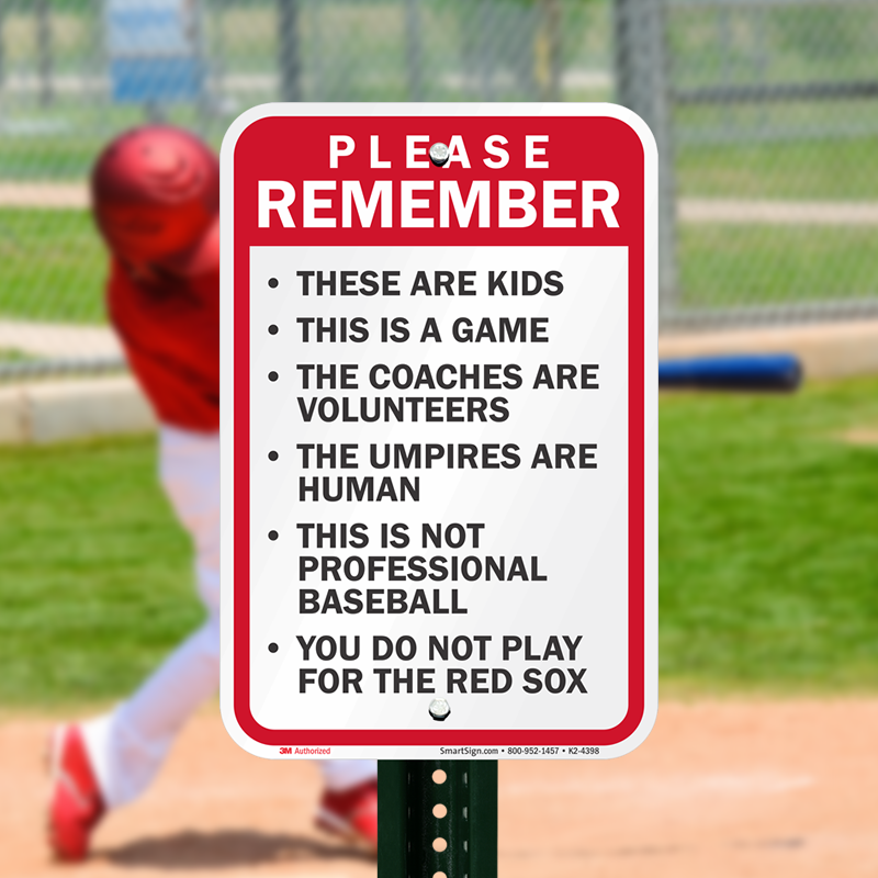 Baseball Rules Sign, SKU K24398