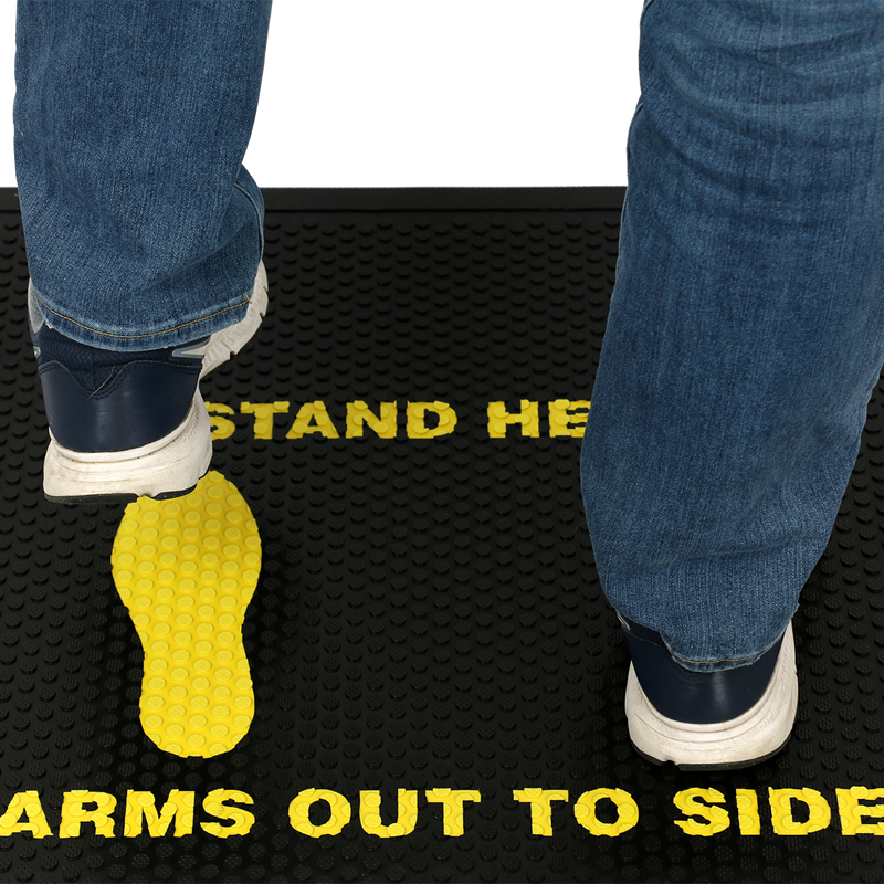 Wet Step Slip Resistant Mats Signs, SKU: MT-0195