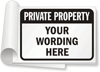 Custom Private Property Sign Book