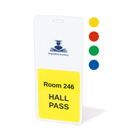 Custom Classroom Hall Passes with Logo