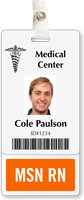 MSN RN Badge Buddy For Vertical Id Cards