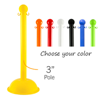 3 in. Pole Stanchions Heavy Duty