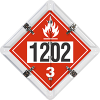 2 Legend Flip n Lock™ Canadian Fuel Placard Set