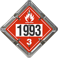 3 Legend Flip n Lock™ Placard Aluminum (unpainted)