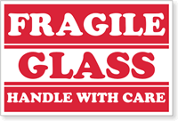 Fragile Glass Label