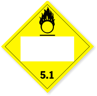 Oxidizer Placard