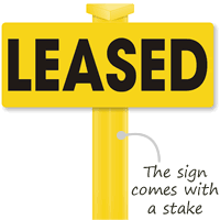Leased clip-on Sign