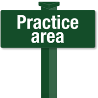 Practice Area Easystake Sign