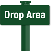 Drop Area Easystake Sign