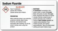 Sodium Fluoride Chemical GHS Label 2in. x 3.75in.