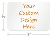 Custom Design Hardhat Labels Rectangle