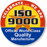 ISO 9000 COMMITMENT TO QUALITY Hard HAT DECAL