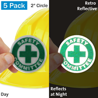 Safety Committee Hard Hat Label