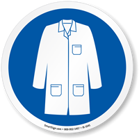 Wear Labcoat ISO Circle Sign