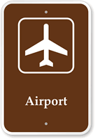 Airport  Campground Guide & Park Sign