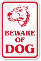 Beware Of Dog Sign (With Graphic)