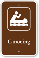 Canoeing Campground Park Sign
