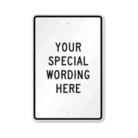 Customizable Vertical Black Template Parking Sign