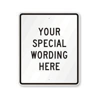 Customizable Vertical Black Template Parking Sign