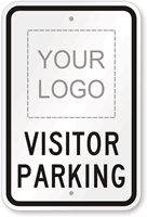 Your Logo   Visitor Parking Custom Sign