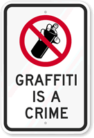 Graffiti Is A Crime Sign
