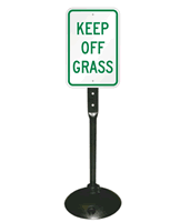 Keep Off Grass Sign and Post Kit