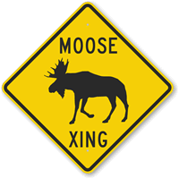 Moose Xing Sign