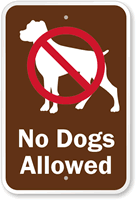 No Dogs Allowed Sign