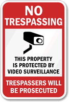 No Trespassing Sign - Video