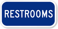Restrooms Sign