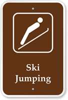 Ski Jumping  Campground Guide & Park Sign