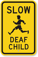 Slow Deaf Child Sign
