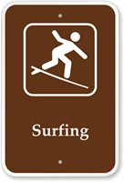 Surfing  Campground Guide & Park Sign