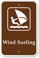 Windsurfing Campground Park Sign