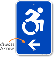 Accessible Arrow Sign (With Graphic)