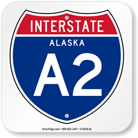 Alaska Interstate A 2 Sign
