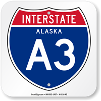 Alaska Interstate A 3 Sign