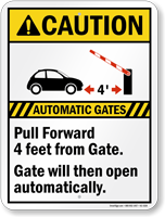 Automatic Gates Pull Forward 4ft from