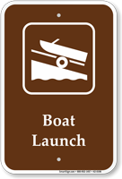 Boat Launch Boating / Marine Recreation Sign
