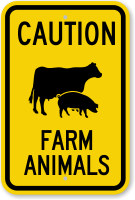 Farm Animals Cow & Pig Symbol