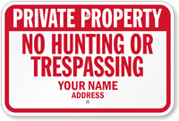 New Hampshire Custom Private Property Sign